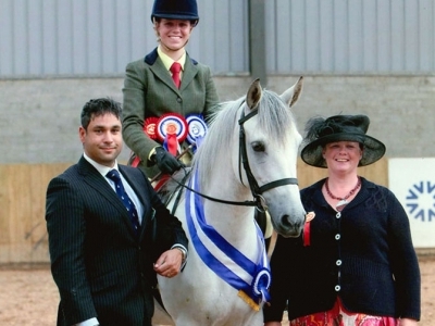 Poppy - Poppy taking Reserve Ridden Champion at IPS Summer Show 2012